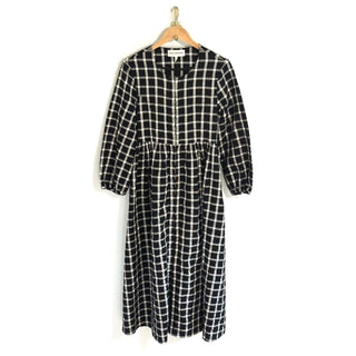 FULL CIRCLE Paula Dress - Windowpane Plaid