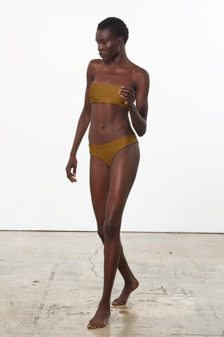 Mara Hoffman Olive Abigail Bikini Top in Repreve (side)