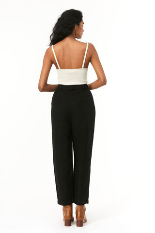 Mara Hoffman Black Overdyed Almeria Pant (back)