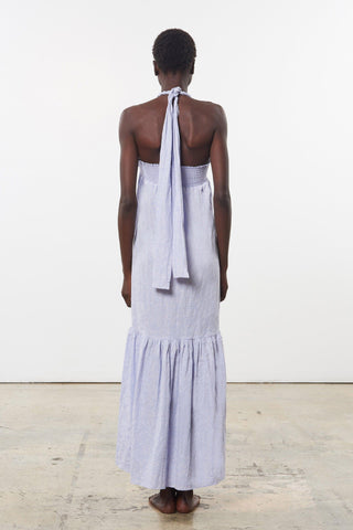 Mara Hoffman Lavender Basilia Cover Up Dress in organic cotton and linen (back)