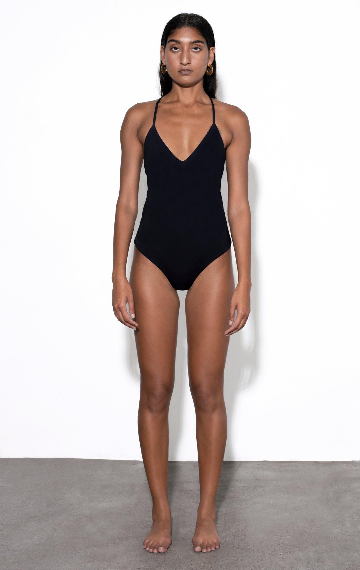 Mara hoffman black one on sale piece