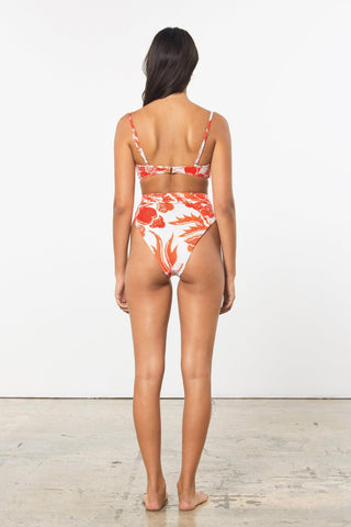 Mara Hoffman Print Goldie Bikini Bottom in Repreve (back)