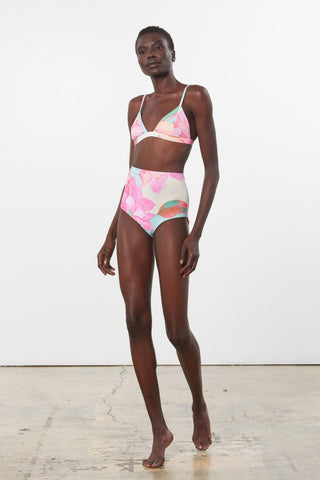 Mara Hoffman Print Astrid Bikini Top in Repreve (side)