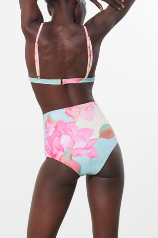 Mara Hoffman Print Astrid Bikini Top in Repreve (back detail)