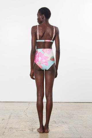 Mara Hoffman Print Astrid Bikini Top in Repreve (back)
